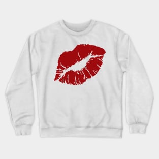 KISSING LIPS-DARK RED Crewneck Sweatshirt